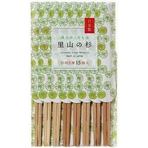 里山の杉利久箸 15膳入 4セット