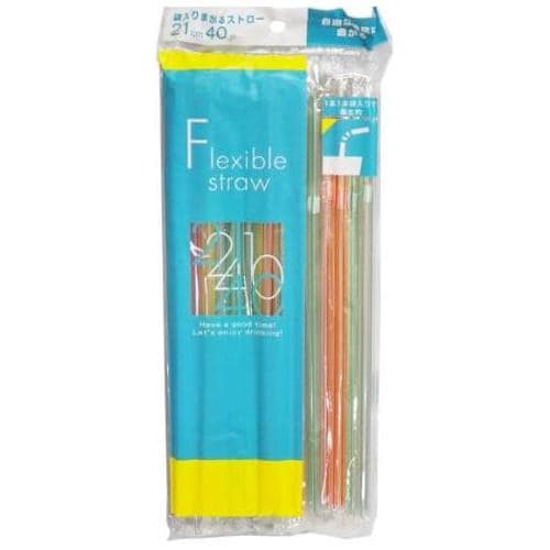 トロピカル袋入りまがるストロー40本入 10セット