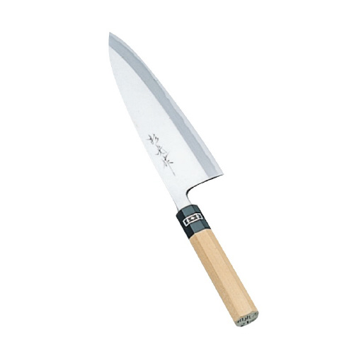 和庖丁 青鋼 杉光作青鋼出刃 24cm