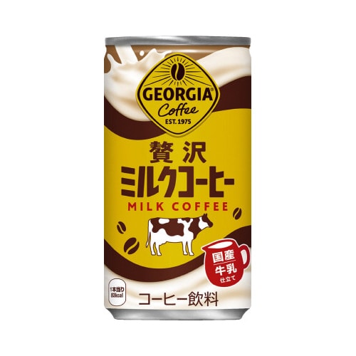 ジョージア贅沢ミルクコーヒー185g缶 30本