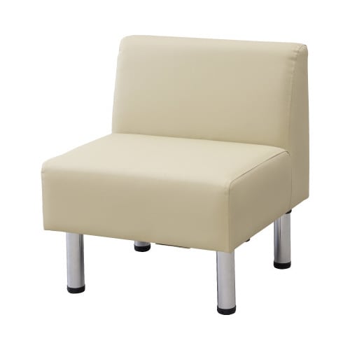 ロビーベンチPVC背付き 幅600mm IV