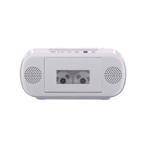 スリープタイマー付CDラジカセ ホワイト