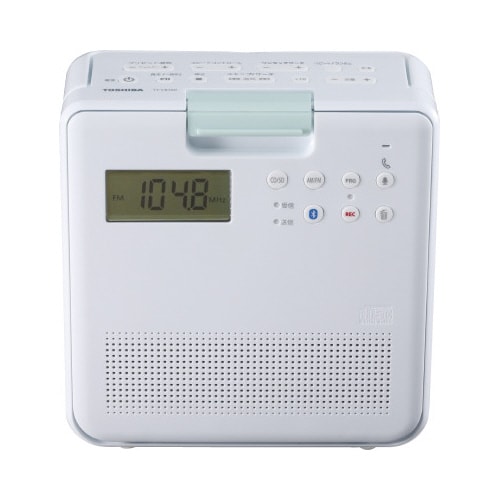 防水仕様SD・CDラジオ ホワイト