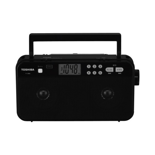 LEDライト付ホームラジオ ブラック