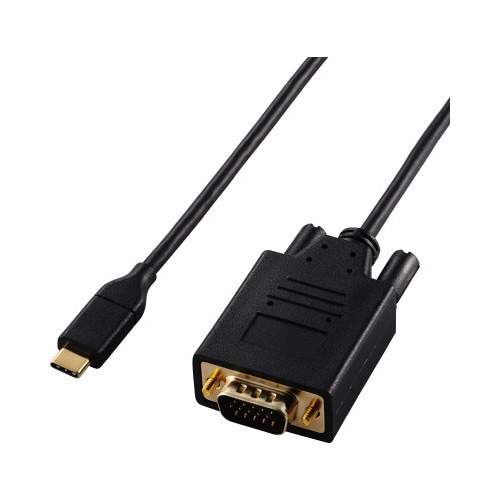変換ケーブル Type−C−VGA 2.0m 黒