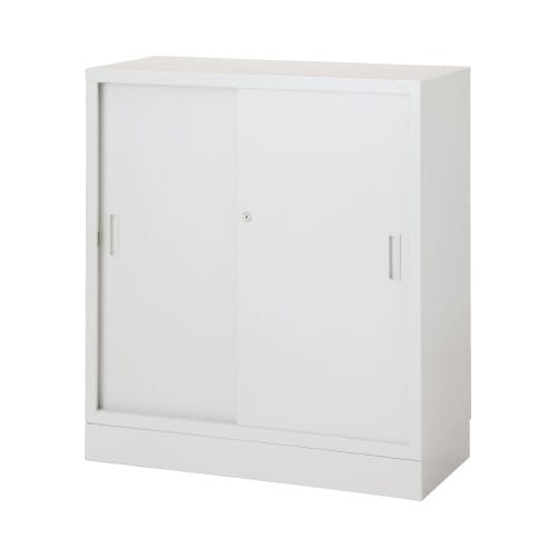 ◇TSスチール収納3段引き違い下置きベース付