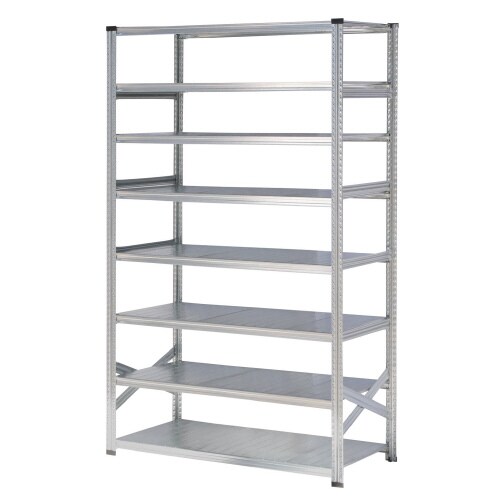 メタルシステム幅1427高2500奥行600棚8段