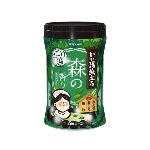 いい湯旅立ちボトルにごり湯森の香り600gx15