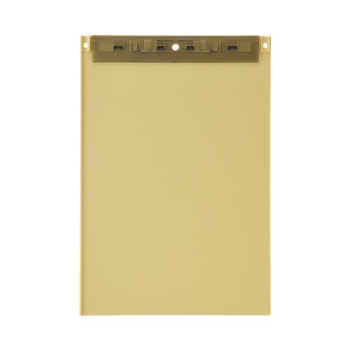 超薄型クリップボードフック穴付A4MイエローX2