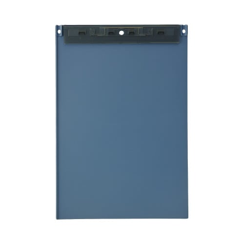 超薄型クリップボードフック穴付A4SブルーX2