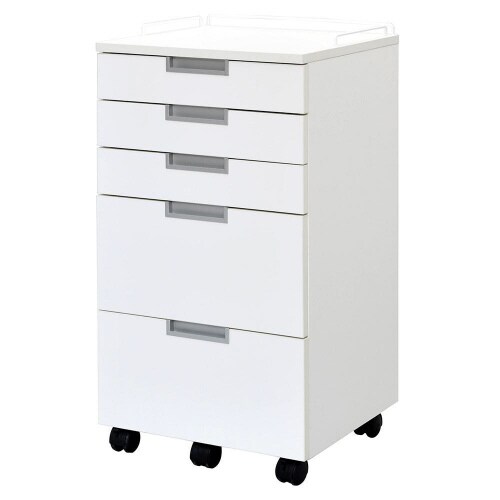 デンタルワゴン5段ホワイト