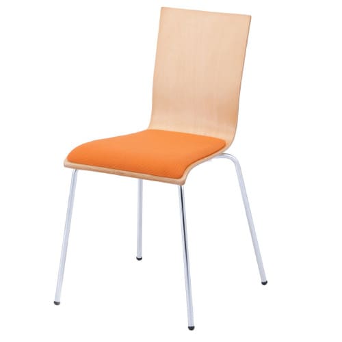 プライウッドチェアオレンジパッド付