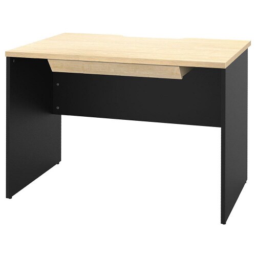 プラン木製デスクW1000D700NABK脚引出付