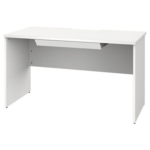 プラン木製デスクW1200D600WHWH脚引出付