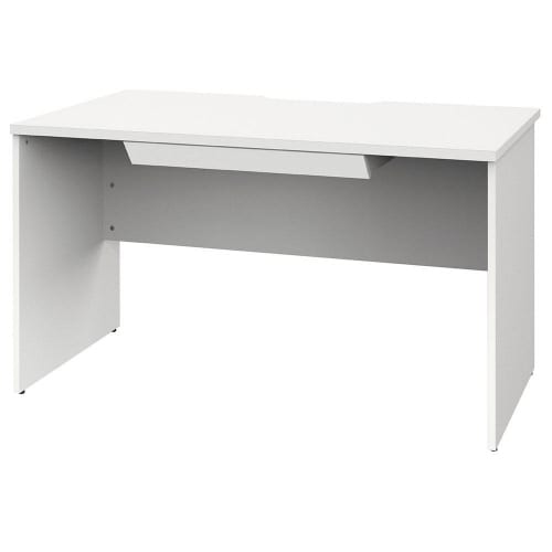 プラン木製デスクW1200D700WHWH脚引出付