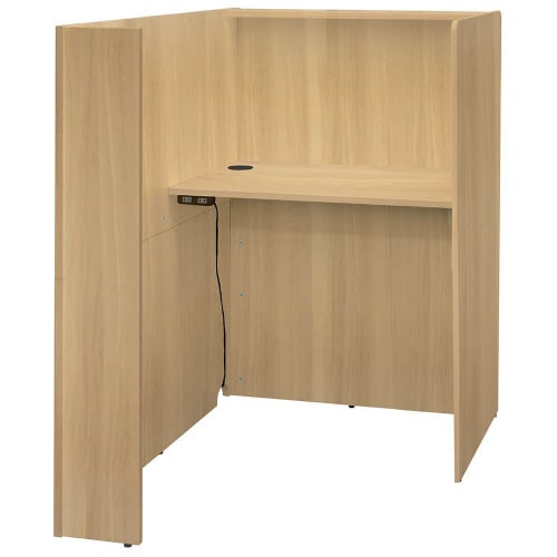 パーソナルブースW836D1200OA2口コンセン