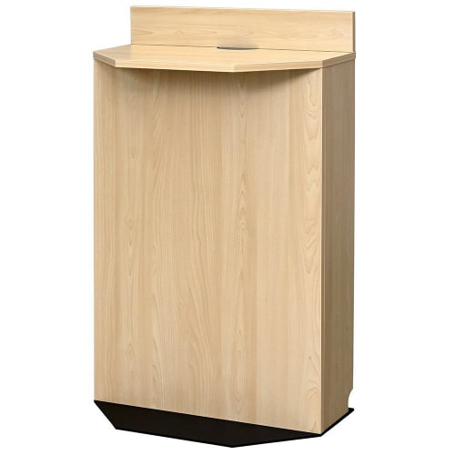 無人受付スリムカウンターW600ナチュラル2