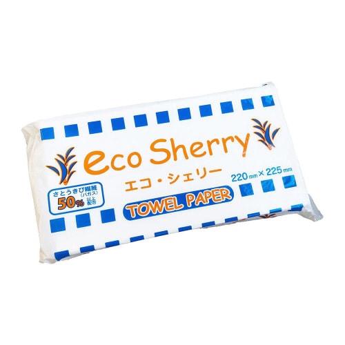 エコシェリーペーパータオル 中判 200