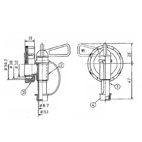 ユニオンコンテナー用コック