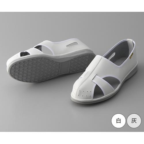 G3100−7静電サンダル踵有24.0灰