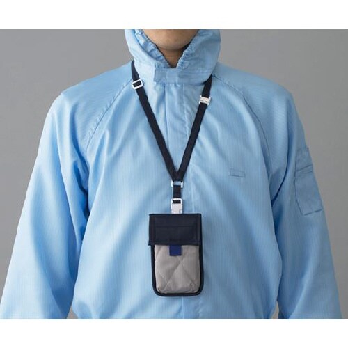 スマートフォンフォルダー グレー×紺 F