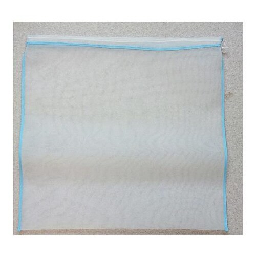 ポリエステルメッシュ紐付き巾着袋 青 6