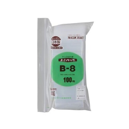 85x 60mm ポリ袋(チャック付/1