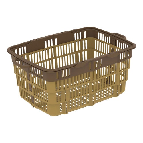バスケット(折り畳み式) ブラウン/ブラ