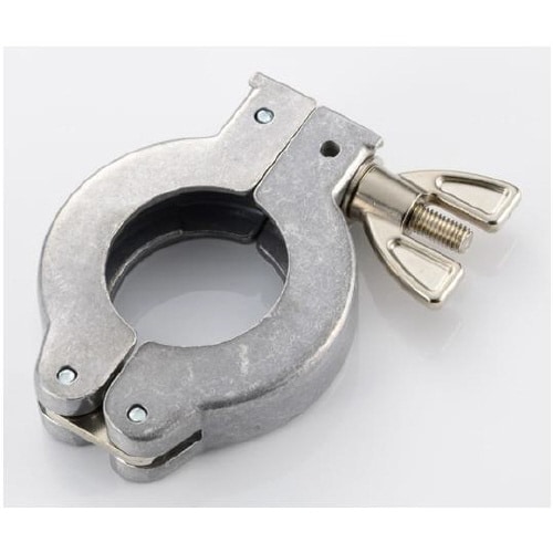 真空ポンプ配管部品 クランプ2 アルミ製