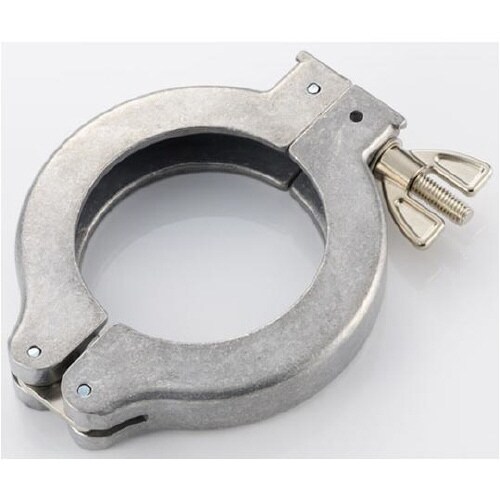 真空ポンプ配管部品 クランプ2 アルミ製