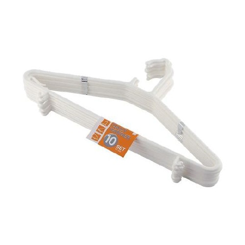 1565 10本入 デイリーハンガー 白