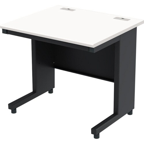 オフィスデスク 平机 幅800 WH天板BK脚