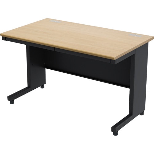 オフィスデスク 平机 幅1200 NA天板BK脚