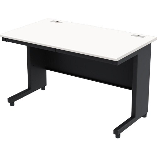 オフィスデスク 平机 幅1200 WH天板BK脚