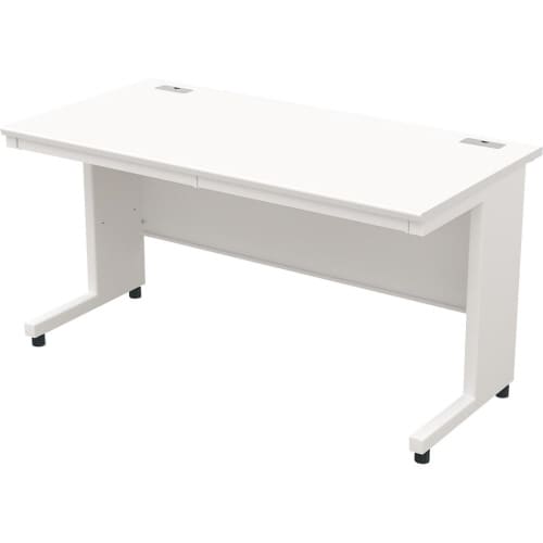 オフィスデスク 平机 幅1400 WH天板WH脚
