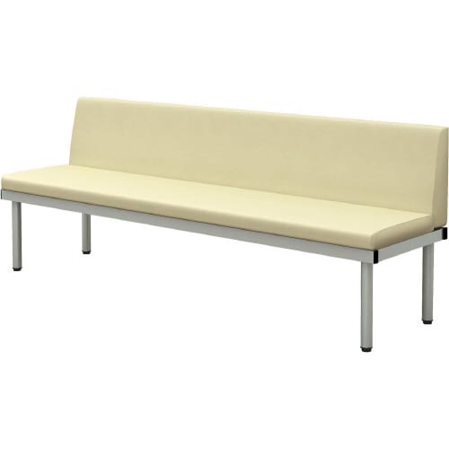 L型ベンチ1800 アイボリー
