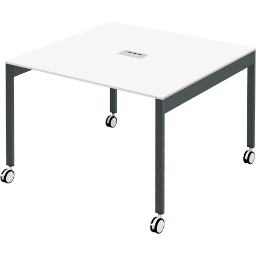 フリーアドレスデスクWB付1010WH CA脚