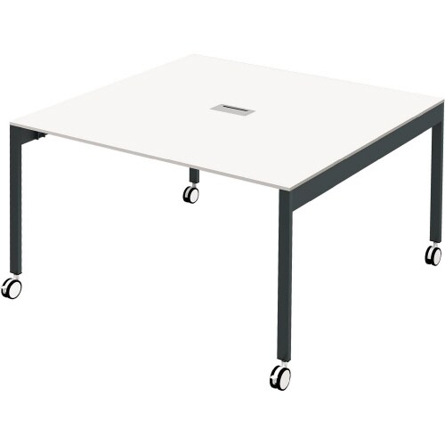 フリーアドレスデスクWB付1212WH CA脚