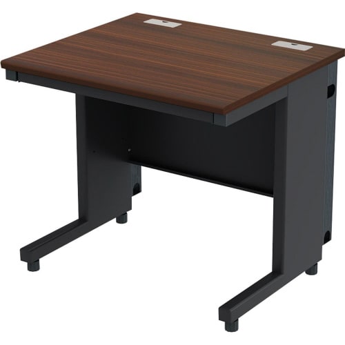 配線オフィスデスク平机 幅800DB天板BK脚