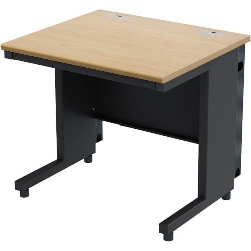 配線オフィスデスク平机 幅800NA天板BK脚