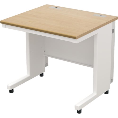 配線オフィスデスク平机 幅800NA天板WH脚