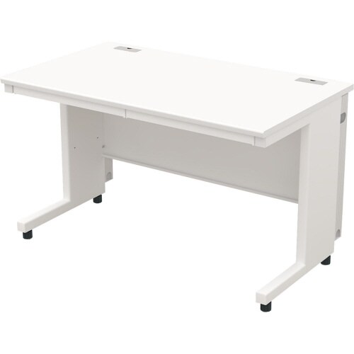 配線オフィスデスク平机 幅1200WH天板WH脚