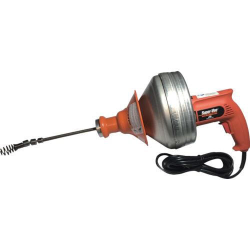 排水管掃除機 電動ハンディロッダーワイヤー付き