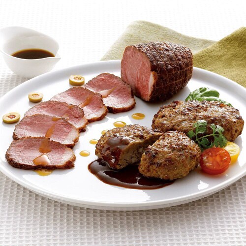北海道産牛ローストビーフ&ハンバーグセット