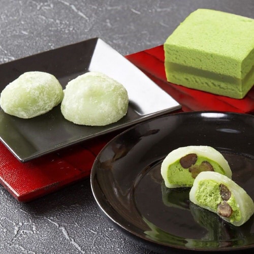 岐阜 「新杵堂」 抹茶ふわふわ&抹茶ムース大福