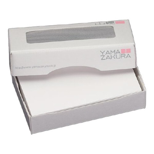 名刺用紙 4号 雪 薄口 100枚