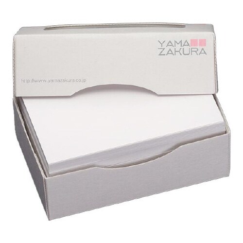 名刺用紙 4号 雪 厚口 100枚