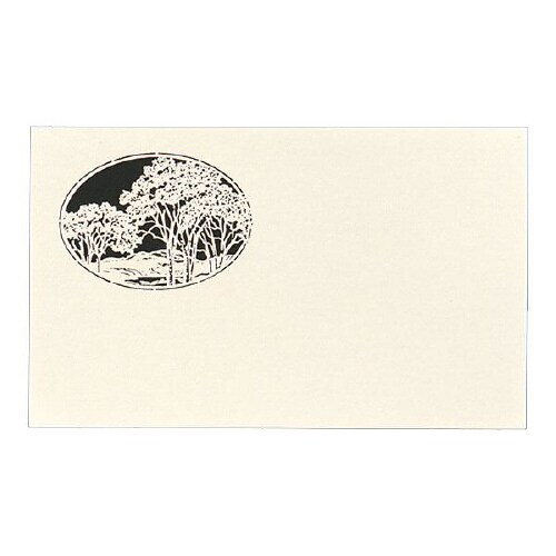 名刺用紙 4号 切り絵 樹 50枚