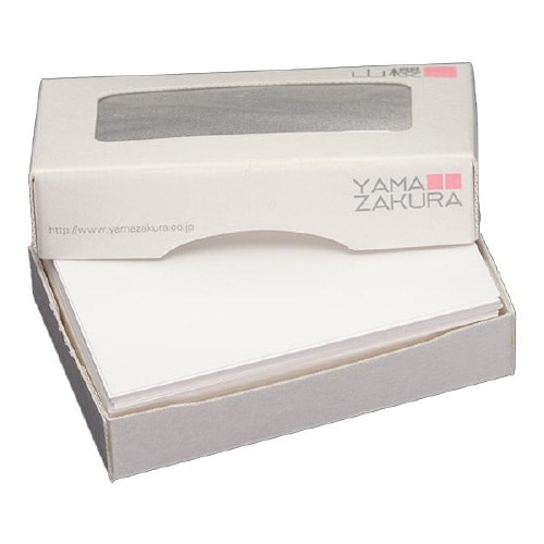 名刺用紙 4号 国産材ホワイト 100枚