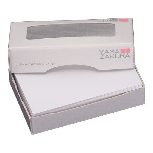 名刺用紙 4号 さくら ホワイト021 100枚